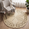 Buy Round Jute Rug - Boho Bali - 120 CM - Aditya Natural 61090 - prices