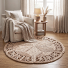 Buy Round Jute Rug - Boho Bali - 120 CM - Aditya Natural 61090 home delivery
