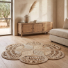 Buy Round Jute Rug - Boho Bali - 120 CM - Bacu Natural 61095 - prices