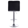 Buy Swivel Chromed Metal Straight Back Bar Stool - Height Adjustable Red 54005 home delivery