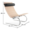 Buy PY8 Lounge Chair Design Boho Bali - Cane Rattan 16831 with a guarantee