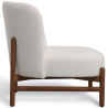 Buy Bouclé Fabric and Wood Armchair - Ebbe White 61135 in the Europe
