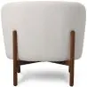 Buy Bouclé Fabric and Wood Armchair - Ebbe White 61135 with a guarantee