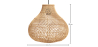 Buy Rattan Ceiling Lamp - Bali Boho Hanging Lamp - Gehe Natural 61136 with a guarantee