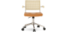 Buy Rattan Office Chair - Swivel - Sembra Brown 61143 - in the EU