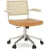 Buy Rattan Office Chair - Swivel - Sembra Brown 61143 home delivery