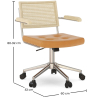 Buy Rattan Office Chair - Swivel - Sembra Brown 61143 at MyFaktory