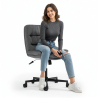 Buy Upholstered Office Chair - Swivel - Arba Dark grey 61144 at MyFaktory