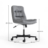 Buy Upholstered Office Chair - Swivel - Arba Dark grey 61144 in the Europe