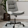 Buy Upholstered Office Chair - Swivel - Arba Dark grey 61144 home delivery
