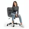 Buy Upholstered Office Chair - Swivel - Arba Dark grey 61144 at MyFaktory