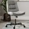 Buy Upholstered Office Chair - Swivel - Arba Dark grey 61144 home delivery