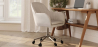 Buy Swivel Office Chair with Armrests - Venia Beige 61145 home delivery
