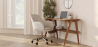 Buy Swivel Office Chair with Armrests - Venia Beige 61145 - prices
