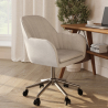 Buy Swivel Office Chair with Armrests - Venia Beige 61145 - in the EU