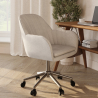 Buy Swivel Office Chair with Armrests - Venia Beige 61145 in the Europe