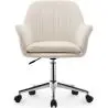 Buy Swivel Office Chair with Armrests - Venia Beige 61145 - in the EU