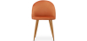 Buy Dining Chair - Upholstered in Velvet - Backrest with Pattern - Bennett Reddish orange 61146 home delivery