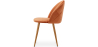 Buy Dining Chair - Upholstered in Velvet - Backrest with Pattern - Bennett Reddish orange 61146 at MyFaktory