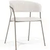 Buy Dining chair - Upholstered in Bouclé Fabric - Lona White 61148 - in the EU