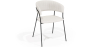 Buy Dining chair - Upholstered in Bouclé Fabric - Lona White 61149 in the Europe