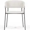 Buy Dining chair - Upholstered in Bouclé Fabric - Lona White 61149 - in the EU