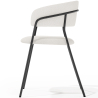 Buy Dining chair - Upholstered in Bouclé Fabric - Lona White 61149 in the Europe
