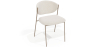 Buy Dining chair - Upholstered in Bouclé Fabric - Vara White 61150 with a guarantee