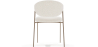 Buy Dining chair - Upholstered in Bouclé Fabric - Vara White 61150 - prices