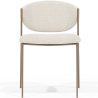 Buy Dining chair - Upholstered in Bouclé Fabric - Vara White 61150 - in the EU