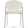 Buy Dining chair - Upholstered in Bouclé Fabric - Vara White 61150 - in the EU