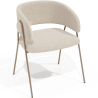Buy Dining Chair - Upholstered in Fabric - Karen Beige 61151 at MyFaktory