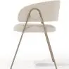 Buy Dining Chair - Upholstered in Fabric - Karen Beige 61151 home delivery