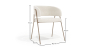 Buy Dining chair - Upholstered in Bouclé Fabric - Manar White 61152 in the Europe