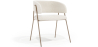 Buy Dining chair - Upholstered in Bouclé Fabric - Manar White 61152 home delivery