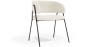 Buy Dining chair - Upholstered in Bouclé Fabric - Manar White 61153 at MyFaktory