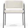 Buy Dining chair - Upholstered in Bouclé Fabric - Manar White 61153 - in the EU