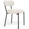 Buy Dining Chair - Upholstered in Bouclé Fabric - Simo White 61154 in the Europe