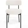 Buy Dining Chair - Upholstered in Bouclé Fabric - Simo White 61154 - in the EU