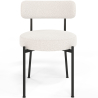 Buy Dining Chair - Upholstered in Bouclé Fabric - Simo White 61154 - in the EU