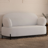 Buy 2/3-Seater Sofa - Upholstered in Bouclé Fabric - Munum White 61155 in the Europe