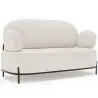 Buy 2/3-Seater Sofa - Upholstered in Bouclé Fabric - Munum White 61155 at MyFaktory