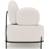 Buy 2/3-Seater Sofa - Upholstered in Bouclé Fabric - Munum White 61155 home delivery