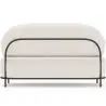 Buy 2/3-Seater Sofa - Upholstered in Bouclé Fabric - Munum White 61155 with a guarantee