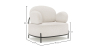 Buy Design armchair - Upholstered in bouclé fabric - Munum White 61156 - prices