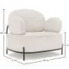 Buy Design armchair - Upholstered in bouclé fabric - Munum White 61156 - prices