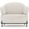 Buy Design armchair - Upholstered in bouclé fabric - Munum White 61156 - in the EU