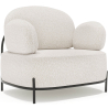 Buy Design armchair - Upholstered in bouclé fabric - Munum White 61156 at MyFaktory