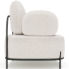 Buy Design armchair - Upholstered in bouclé fabric - Munum White 61156 home delivery
