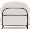Buy Design armchair - Upholstered in bouclé fabric - Munum White 61156 with a guarantee